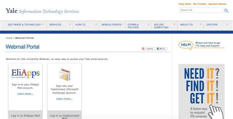 yale email log in.